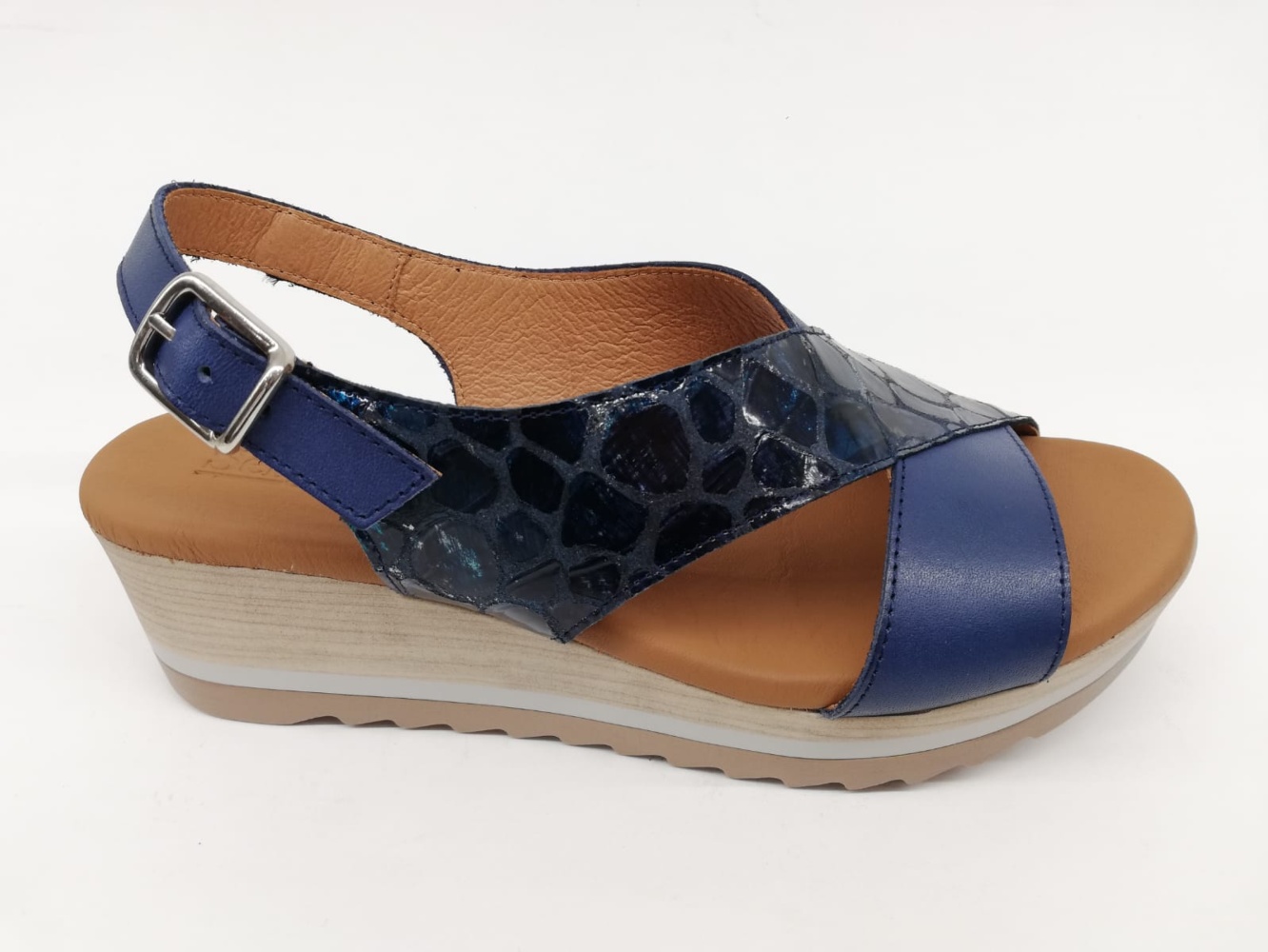 Sandalia Mujer Sergiotti S49-8068 Azul Marino