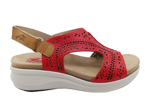 Sandalia Mujer Fluchos F1481 Rojo