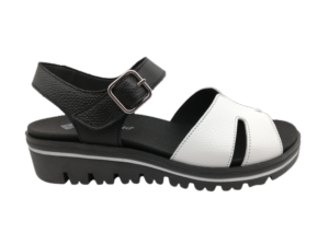 Sandalia Mujer PieSanto 230775 Negro-Blanco