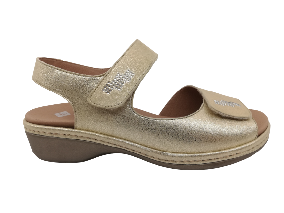 Sandalia Mujer PieSanto 230820 Platino