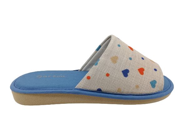 Zapatilla Casa Mujer Garzón P400.185 Celeste