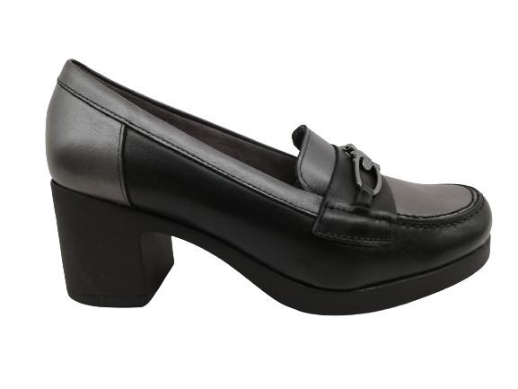 Zapato Mujer Pitillos 3700 Negro-Gris