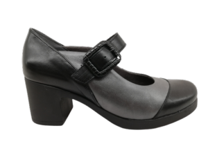 Zapato Mujer Pitillos 3701 Negro-Gris