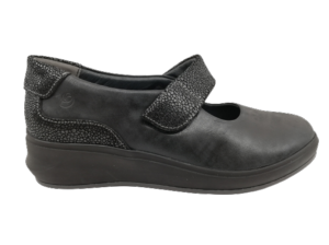 Zapato Mujer Suave 3412 Negro-Plata