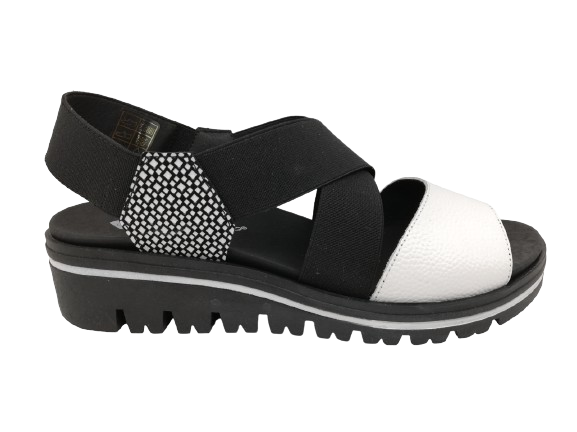 Sandalia Mujer PieSanto 240787 Negro-Blanco