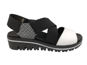 Sandalia Mujer PieSanto 240787 Negro-Blanco