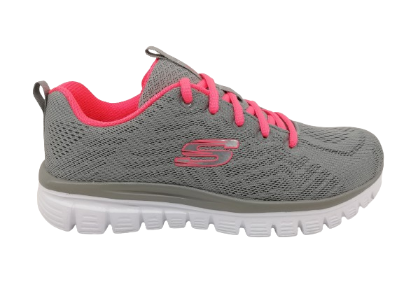 Deportivo Mujer Skechers 12615 Gris-Rosa