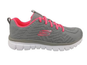 Deportivo Mujer Skechers 12615 Gris-Rosa