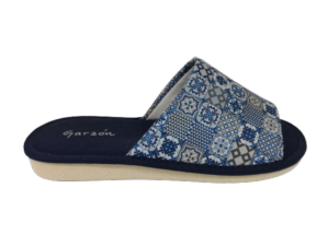 Zapatilla Casa Mujer Garzón P400.188 Azul Marino