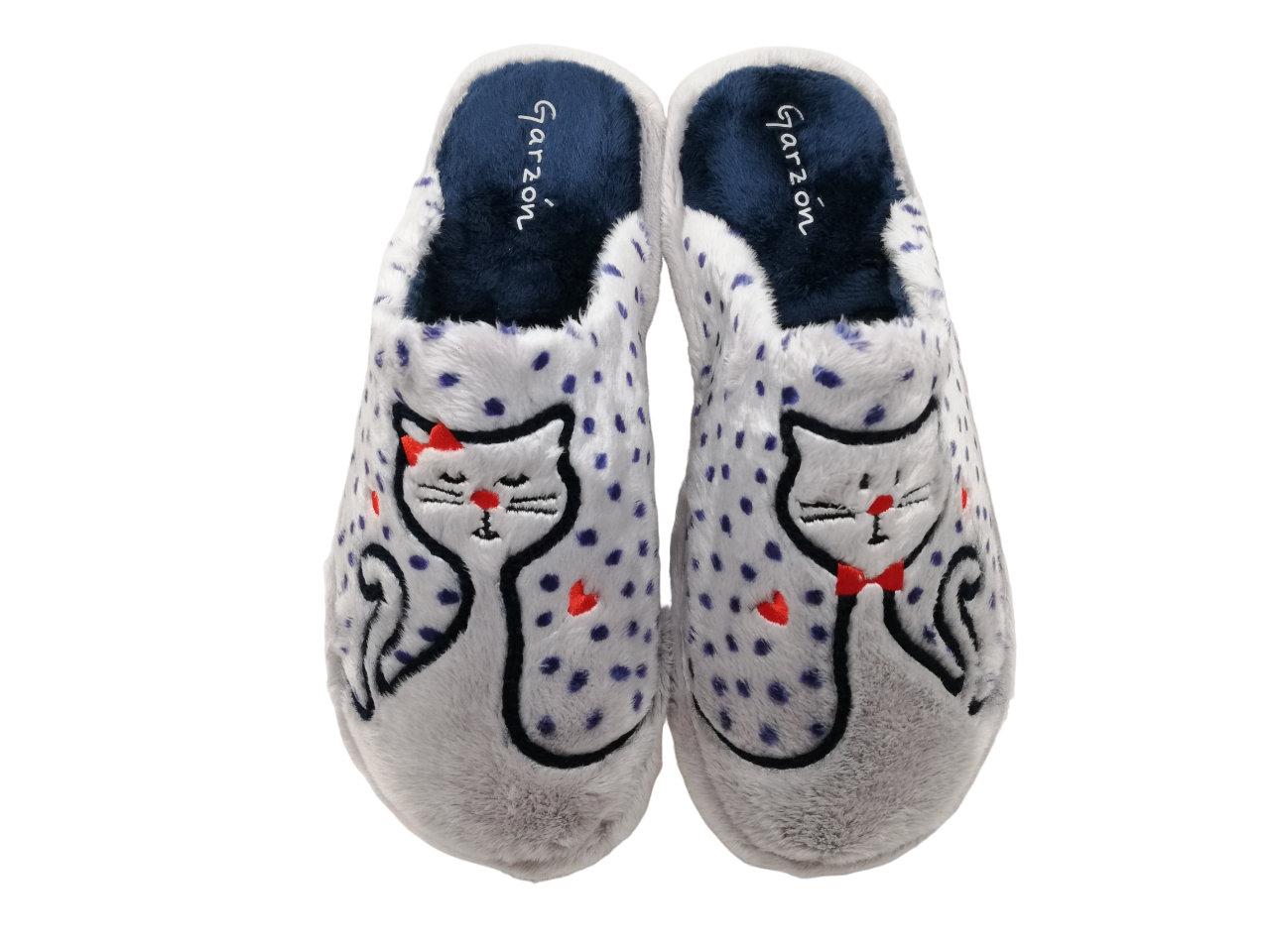 Zapatilla Casa Mujer Garzón P208.275 Gris-Azul