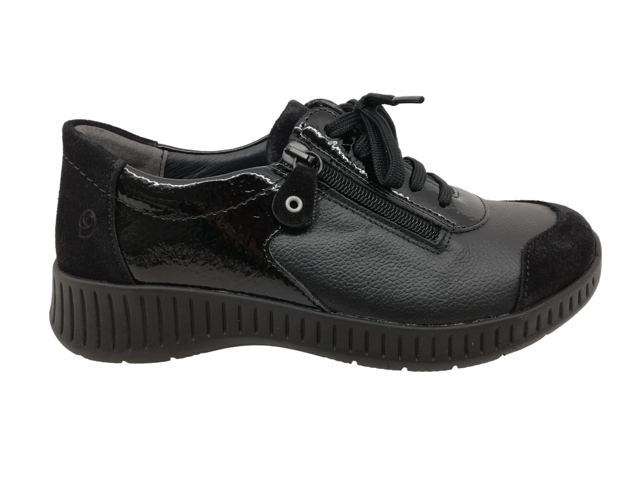 Zapato Casual Mujer Suave 3302 Negro-Negro