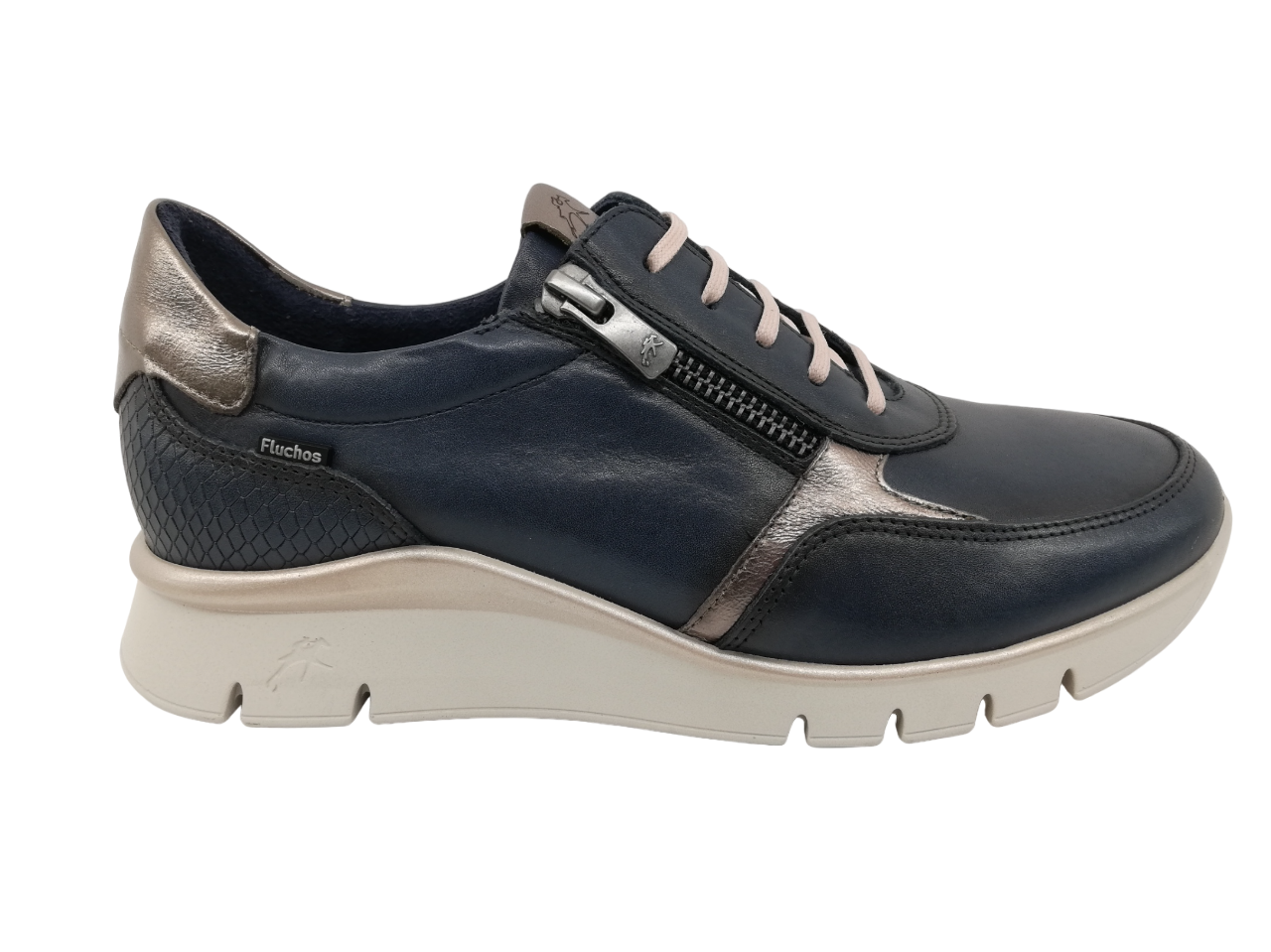 Zapato Casual Mujer Fluchos F2070 Azul Marino