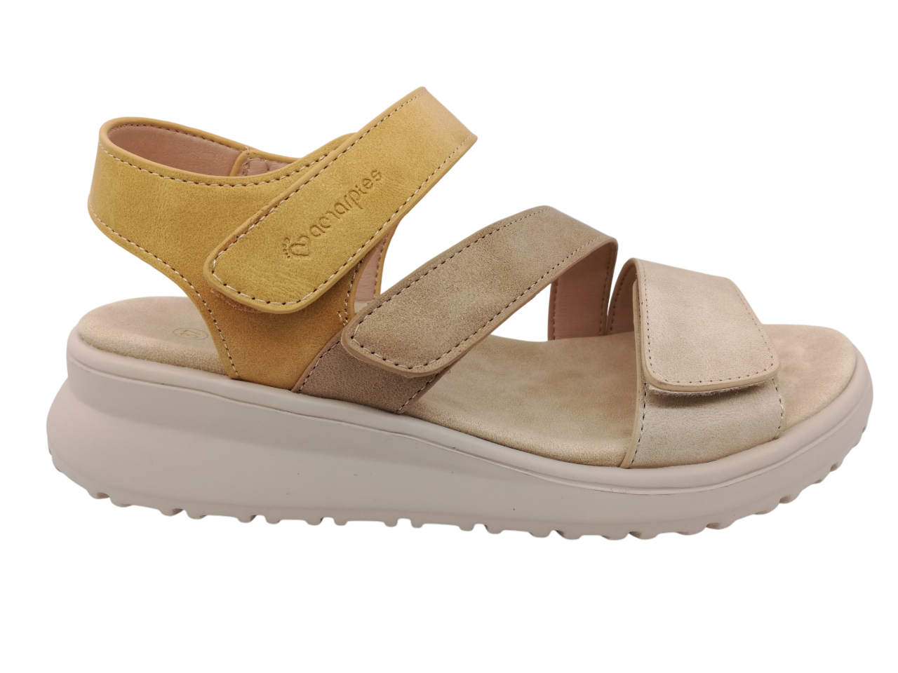 Sandalia Mujer Amarpies 28637 Mostaza