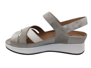 Sandalia Mujer Piesanto 260424 Blanco-Plata - Ítem1