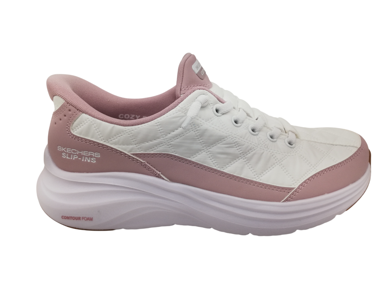 Deportivo Slp-Ins Mujer Skechers 150404 Blanco-Rosa