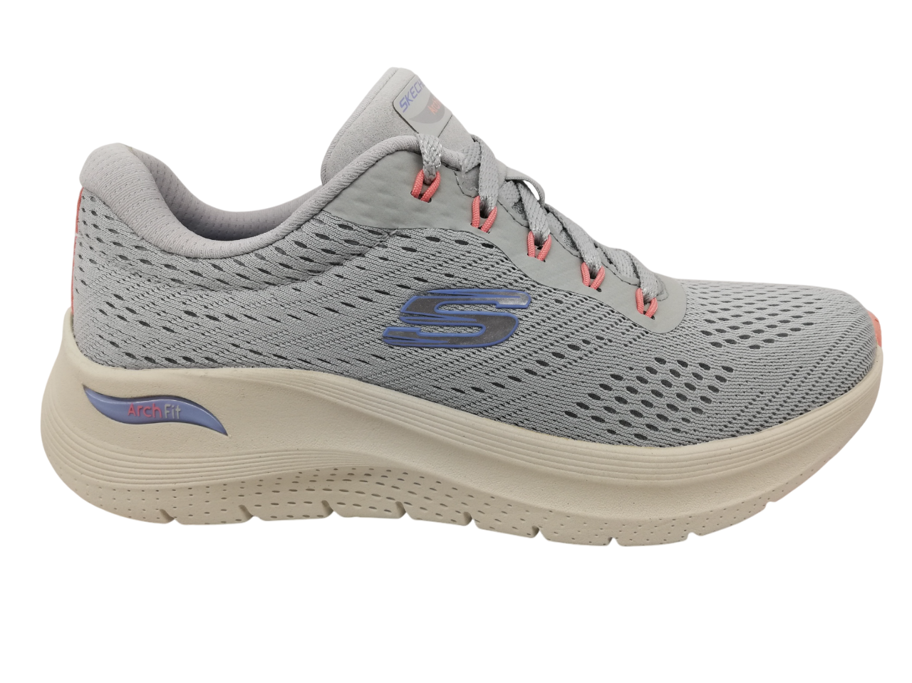 Deportivo Mujer Skechers 150051 Gris-Rosa