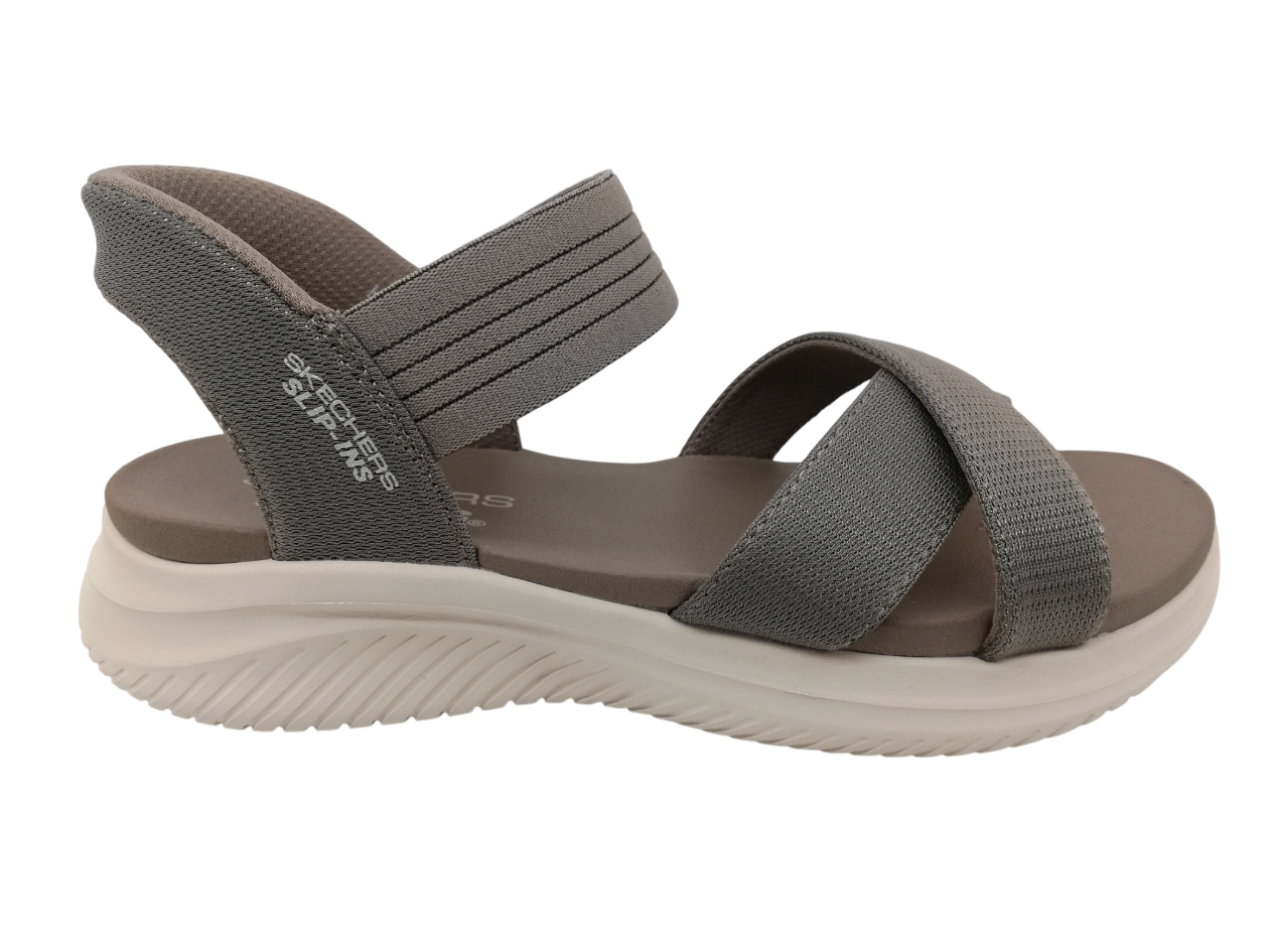 Sandalia Mujer Slip-Ins Skechers 119975 Kaki