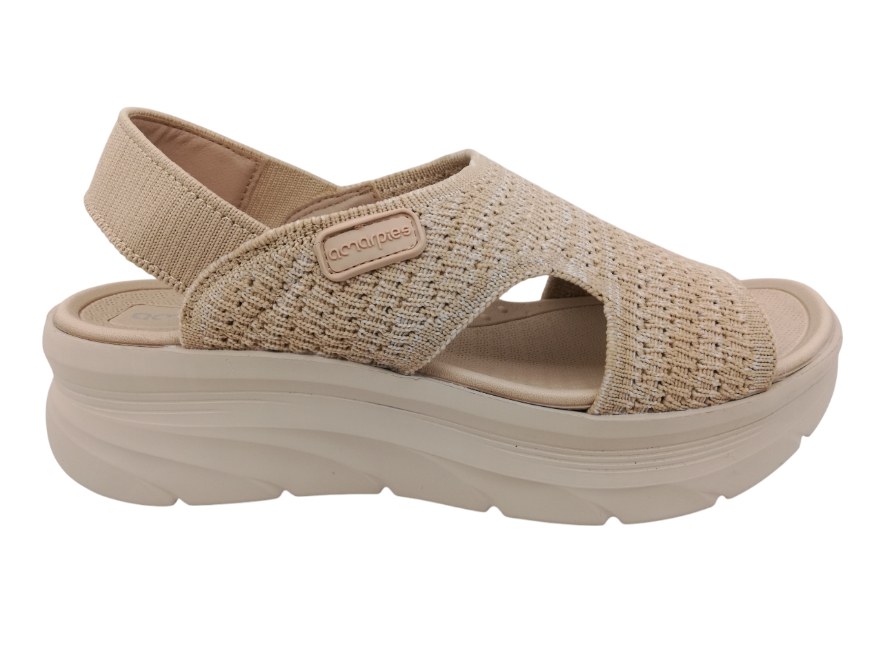 Sandalia Mujer Amarpies 28650 Beige