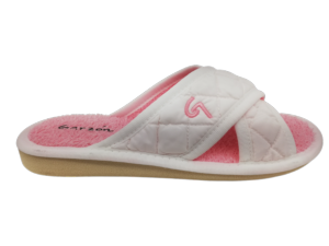 Zapatilla Casa Mujer Garzón P726.391 Blanco-Rosa