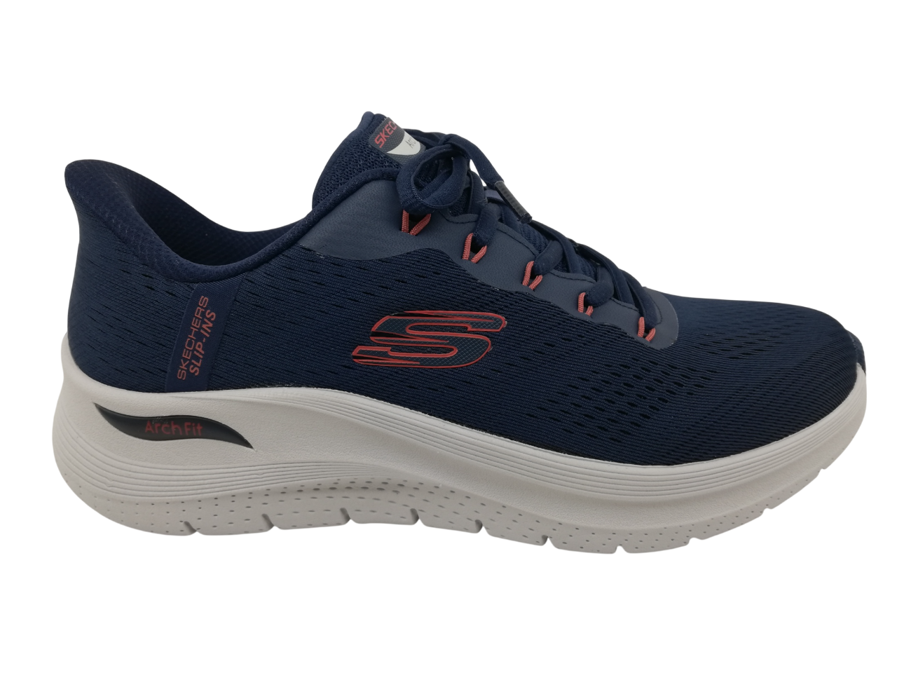 Deportivo Slip-Ins Arch-Fit Hombre Skech 232712 Azul Marino