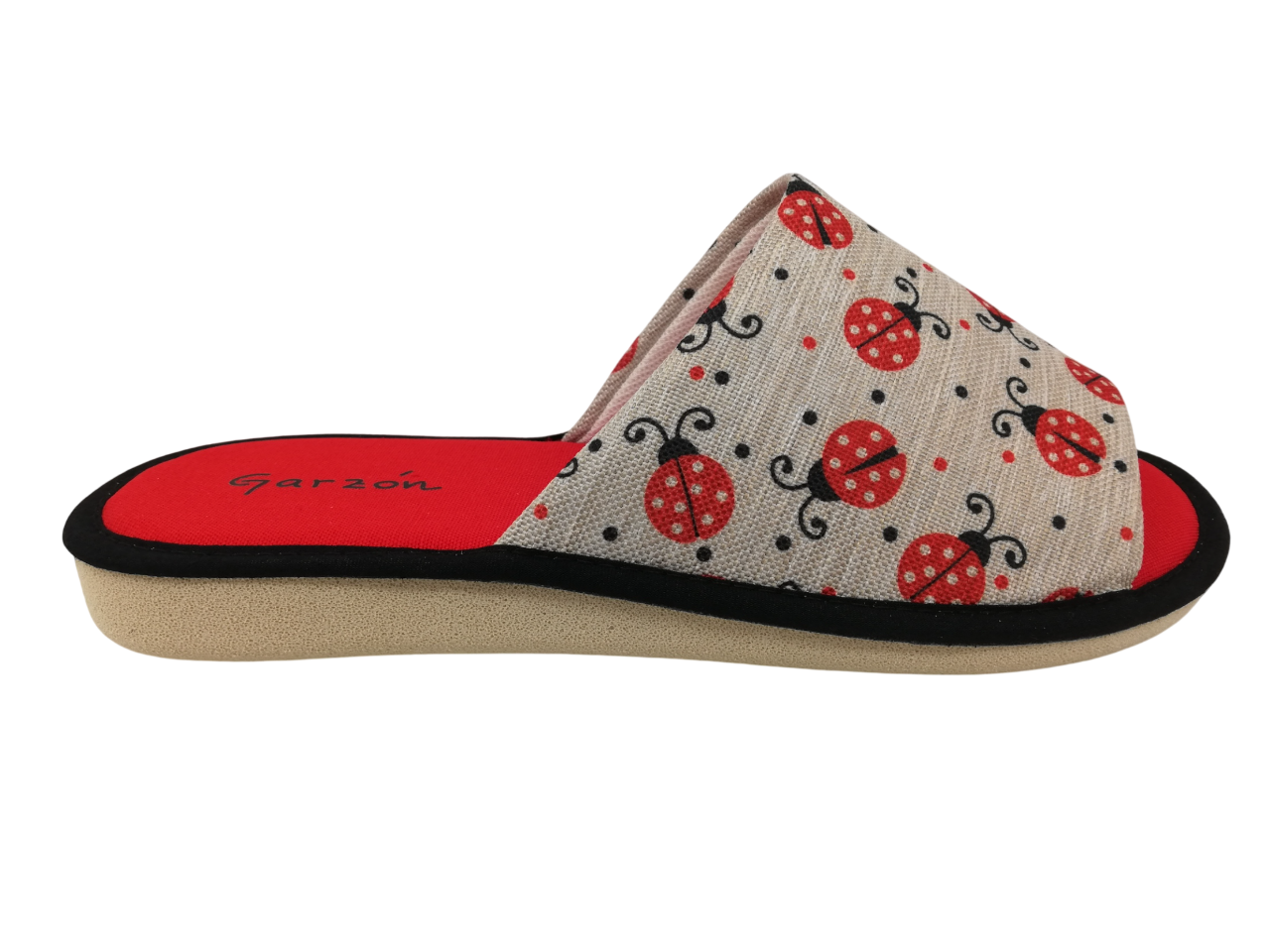 Zapatilla Casa Mujer Garzón P400.168 Rojo