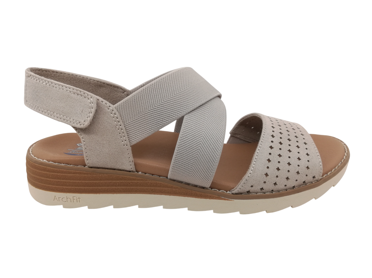 Sandalia Mujer ArchFit Skechers 113890 Taupe