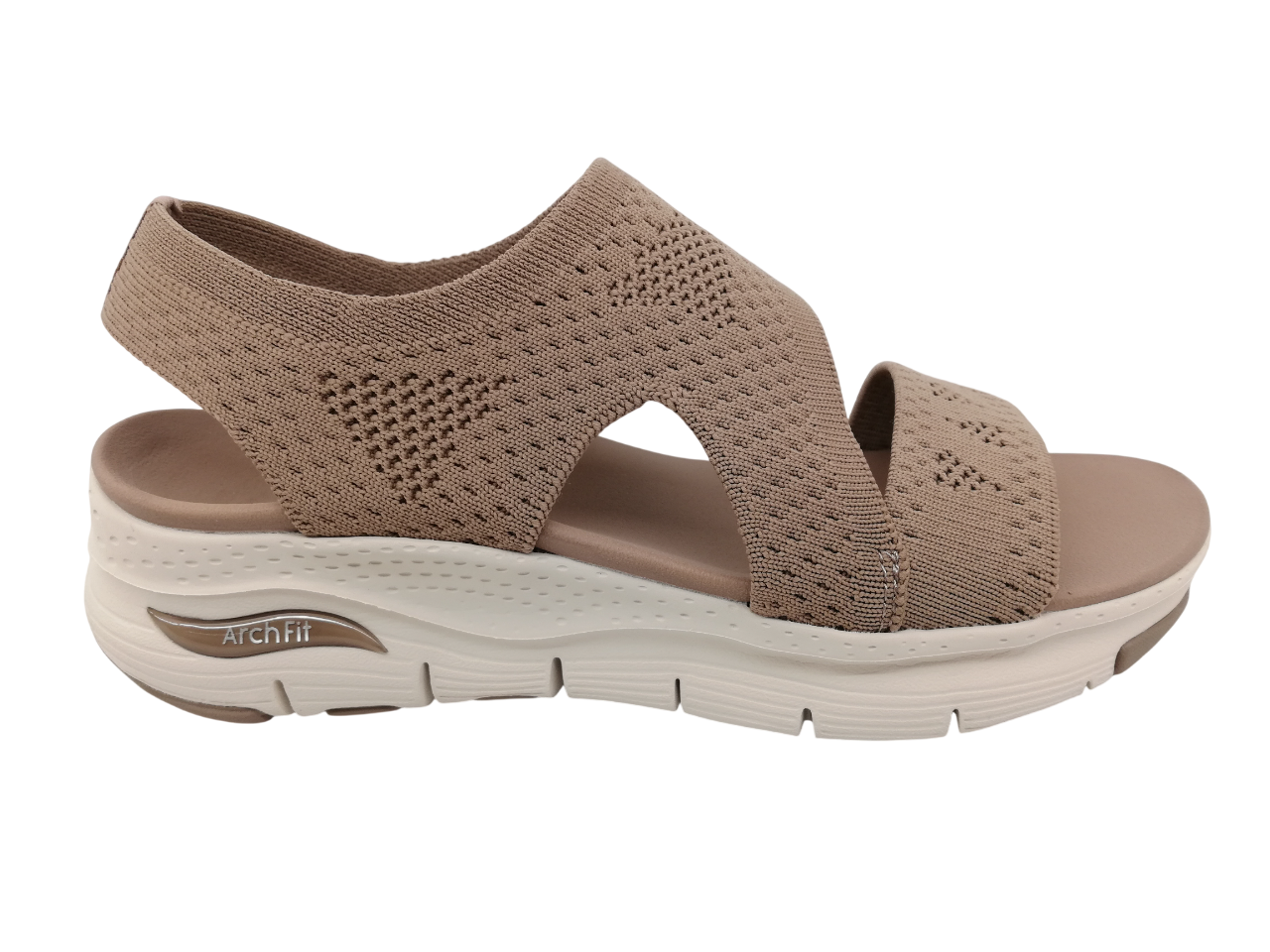 Sandalia ArchFit Mujer Skechers 119458 Taupe