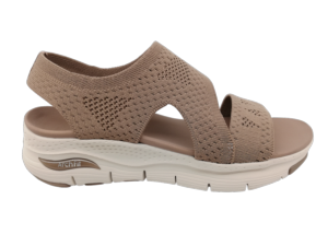 Sandalia ArchFit Mujer Skechers 119458 Taupe