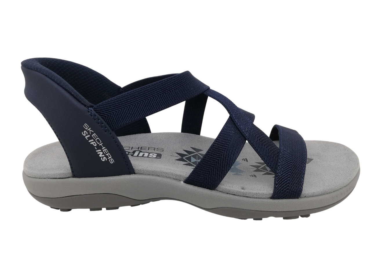 Sandalia Slip-Ins Mujer Skechers 163460 Azul Marino