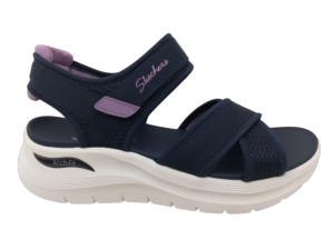 Sandalia Arch-Fit Mujer Skechers 164078 Azul Marino