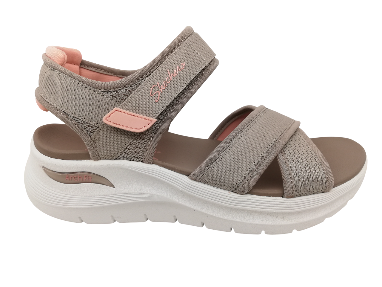 Sandalia Arch-Fit Mujer Skechers 164078 Taupe