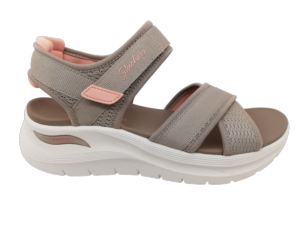 Sandalia Arch-Fit Mujer Skechers 164078 Taupe
