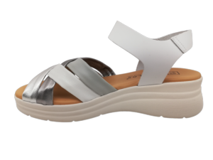 Sandalia Mujer Pitillos 11290 Blanco-Plata - Ítem1