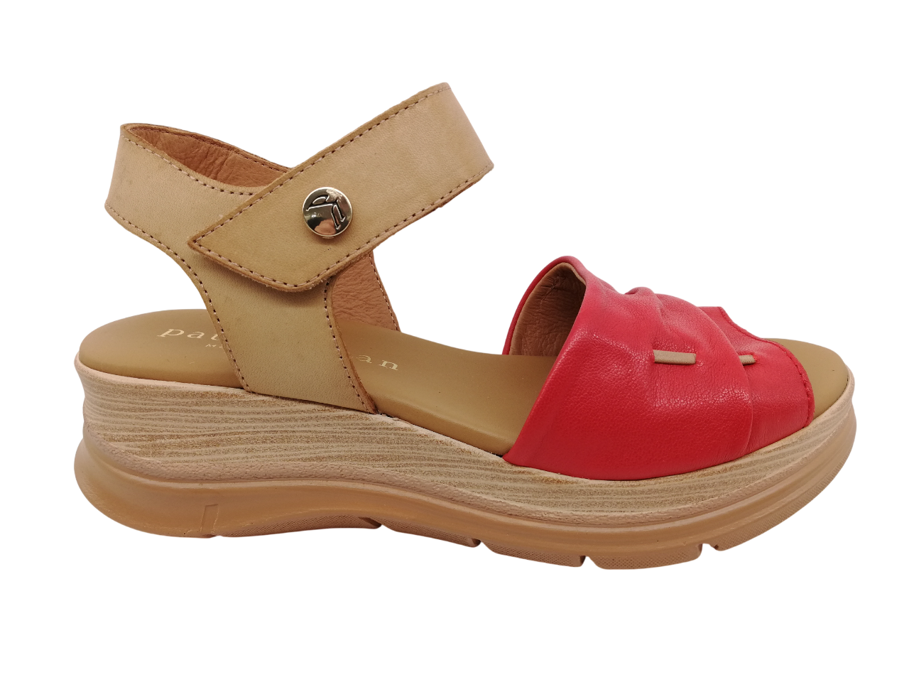 Sandalia Mujer Paula Urban 24-404 Rojo