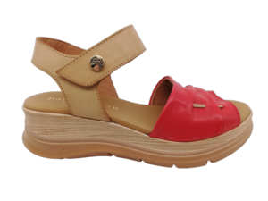 Sandalia Mujer Paula Urban 24-404 Rojo