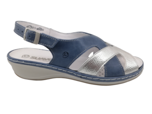 Sandalia Mujer Suave 3000 Tejano-Plata