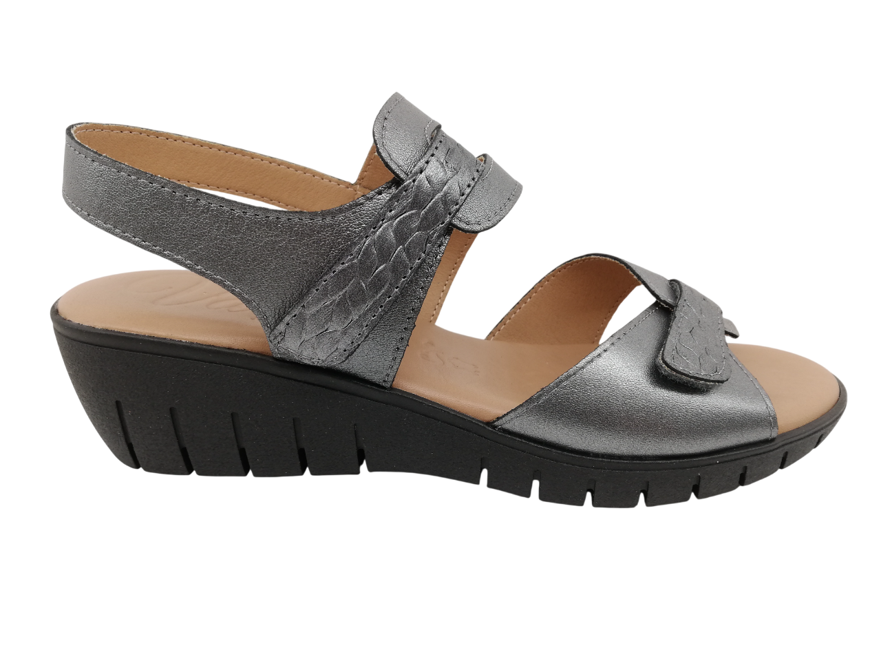 Sandalia Mujer Valeria's 2684 Plomo