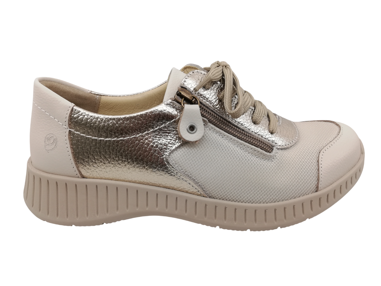 Zapato Casual Mujer Suave 3302 Platino