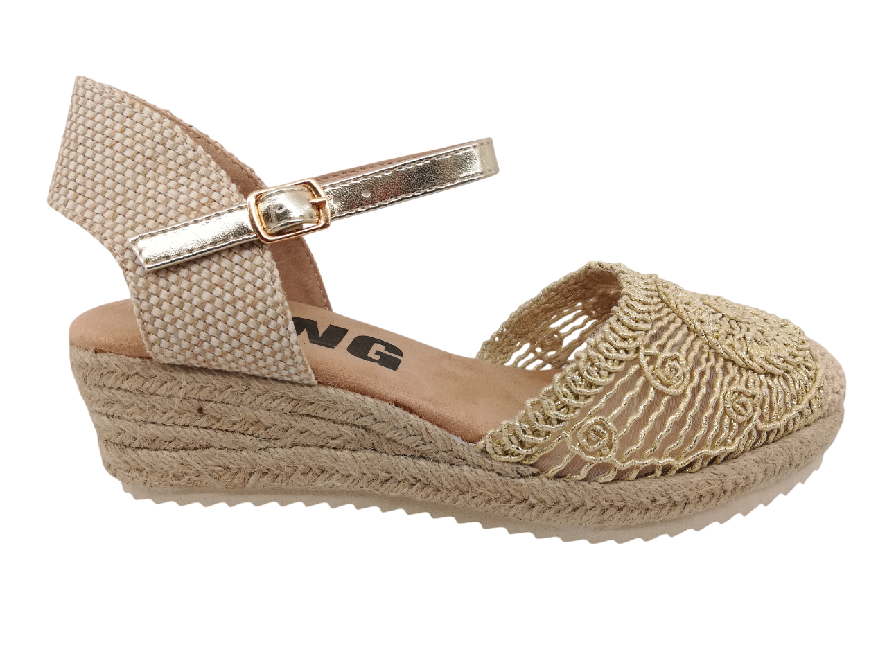 Alpargata Mujer D' Angela 30671 Platino