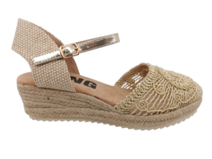 Alpargata Mujer D' Angela 30671 Platino