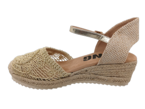 Alpargata Mujer D' Angela 30671 Platino - Ítem1