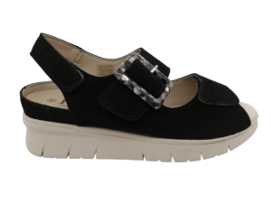 Sandalia Mujer Pinoso's 8186-HEB Negro-Blanco