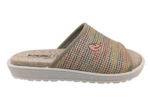 Zapatilla Casa Mujer PlumaFlex 80073 Crudo