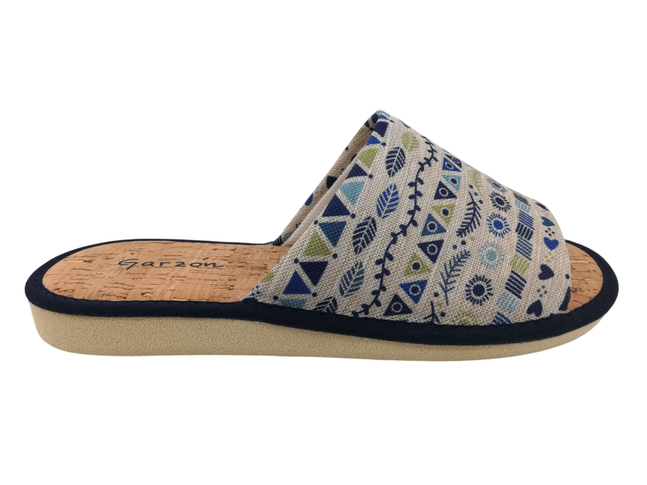 Zapatilla Casa Mujer Garzón P400.211 Azul Marino