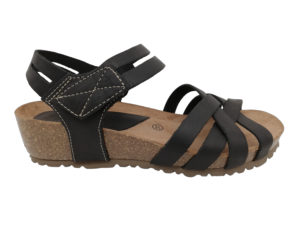 Sandalia Mujer Inter-Bios 5338 Negro-Negro