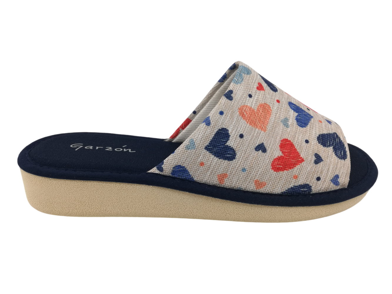 Zapatilla Casa Mujer Garzón C400.190 Azul Marino