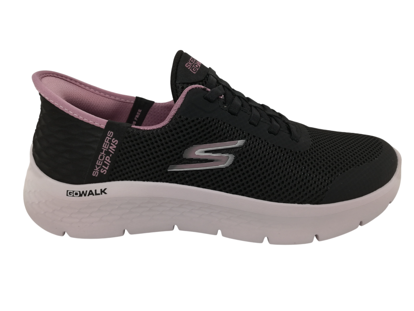 Deportivo Slip-Ins Mujer Skechers 124836 Negro-Rosa