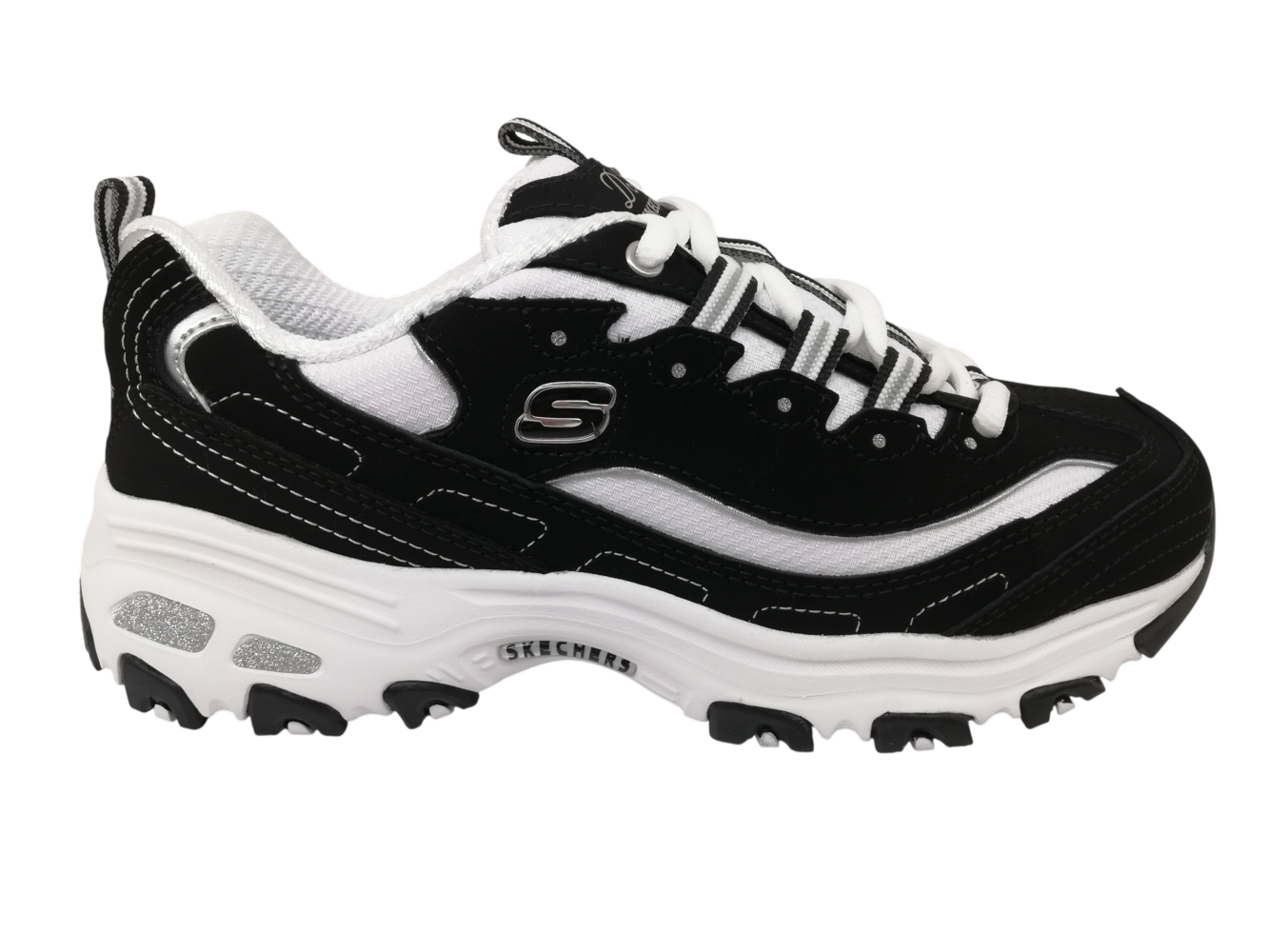 Zapato Casual Mujer Skechers 11930 Negro-Blanco