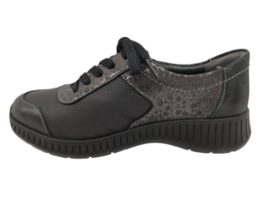 Zapato Casual Mujer Suave 3302 Negro-Gris - Ítem1