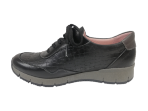 Zapato Casual Mujer Suave 3926 Negro-Gris - Ítem1